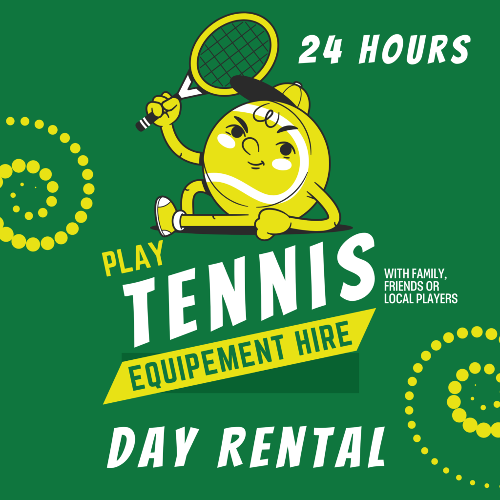 Tennis Day Rental for Equipment Poster